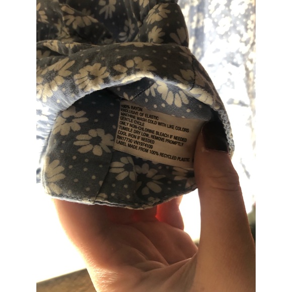 Wild Fable Long Sleeve Floral Crop Top XL - Picture 5 of 6